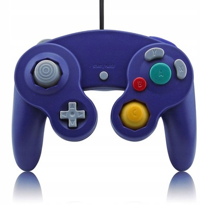 IRIS Pad kontroler gamepad do konsoli Nintendo GameCube NGC i Wii niebieski