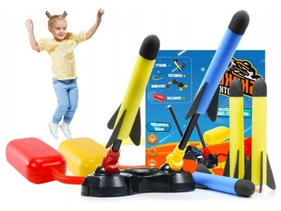 Zabawka Gra Interaktywna Wyrzutnia Rakiet Piankowych na Prezent dla Dziecka
