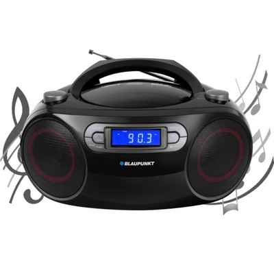 Boombox Radio BLAUPUNKT BB18BK FM CD MP3 USB Zegar