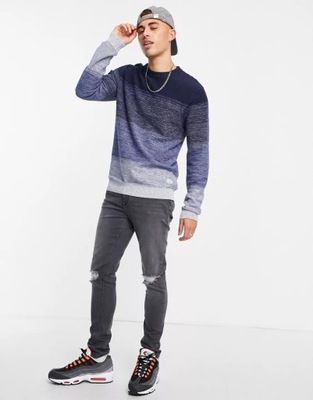 JACK JONES SWETER MĘSKI GRANATOWY CASUAL M 1XBJ