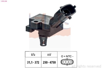 SENSOR DE PRESIÓN AIRE VOLVO C30 2,0 10- 1-993-248  