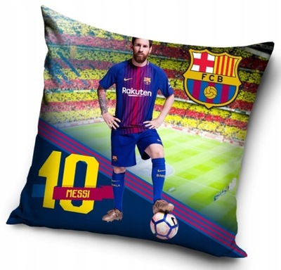 POSZEWKA dekoracyjna FC BARCELONA 40x40 cm Barca MESSI