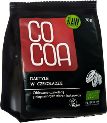 Daktyle w surowej czekoladzie Bio 70g Cocoa