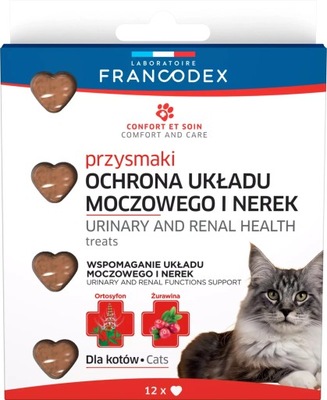 FRANCODEX Przysmaki zdrowie układu moczowego i nerek dla kota 12 szt.