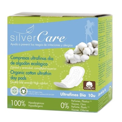 Silver Care ultracienkie bawełniane podpaski na dz