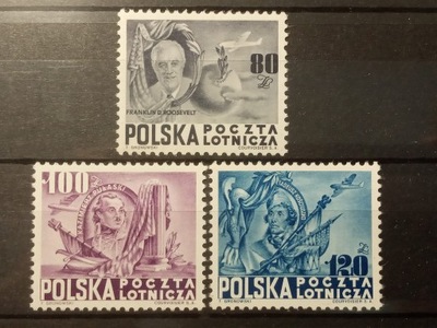 POLSKA Fi 489-491 ** 1948 Bojownicy