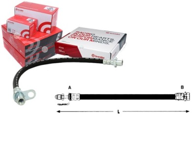 Шланг гальмівний brembo 5144326 1987476059 t24134 фото №1