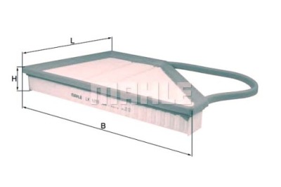Mahle lx 1091 фільтр повітря фото №1