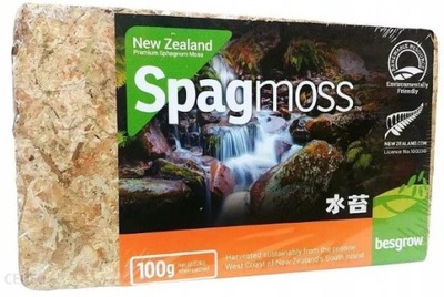 Besgrow Mech torfowiec Sphagnum Spagmoss 100G 8L