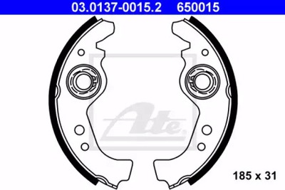 КОМПЛЕКТ КОЛОДОК ТОРМОЗНЫХ SEAT LANCIA FIAT ATE