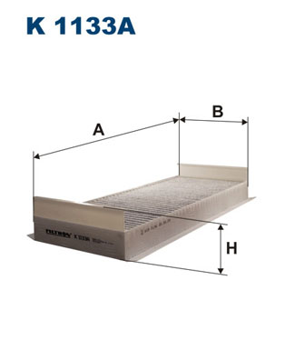 ФІЛЬТРON K 1133A ФІЛЬТР, ВЕНТИЛЯЦІЯ СТОРОНИ ПАСАЖИРА