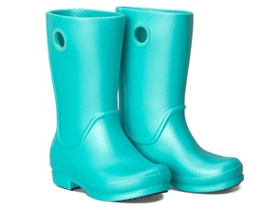 Kalosze Crocs Wellie Rain Boot Girl Aqua r. 27-28