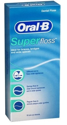 Super-Floss Oral B- nić ortodontyczna, do mostów