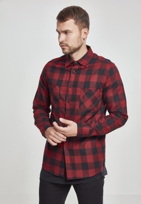 Koszula Flanelowa Checked Flanell Bordo Urban 4XL