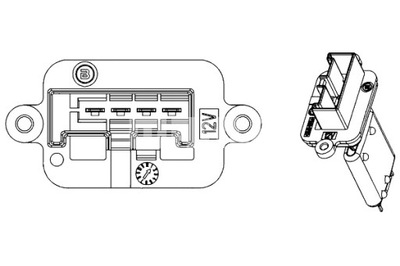 MAHLE ELEMENTO DIRECCION SOPLADORES RESISTENCIA OPEL MERIVA A 1.3D-1.8  