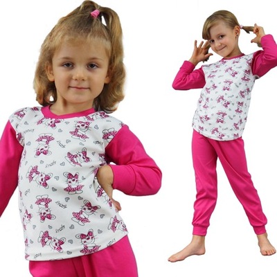 PIŻAMA DZIECIĘCA DZIEWCZĘCA ściągacze piżamka dla dziewczynki ROZM. 86 (1)