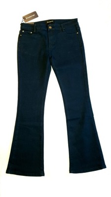 Spodnie damskie jeansy dzwony 40