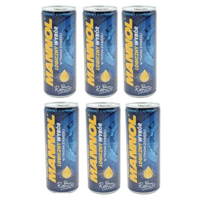 6x Napój Energetyczny Mannol 250 ml