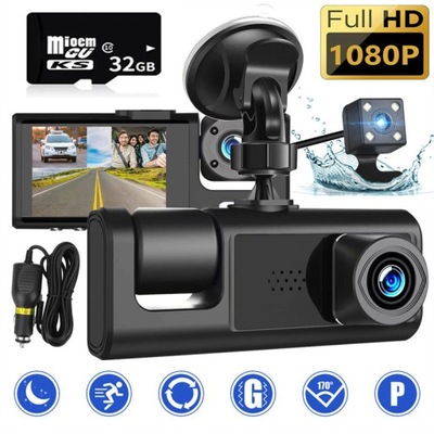 WIDEOREJESTRATOR PATROL CAMERA AUTOMOTIVE REAR VIEW HDR SENSOR+32G SD CARD  