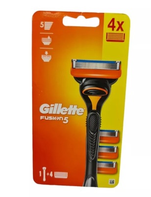 MASZYNKA GILLETTE FUSION 5 Z 4 WYMIENNYMI WKŁADAMI