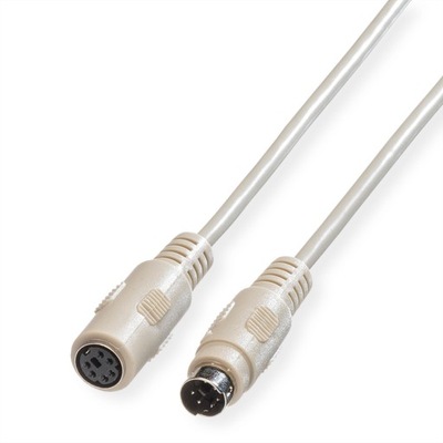 Kabel przewód PS/2 ROLINE M - F Mini DIN 3m
