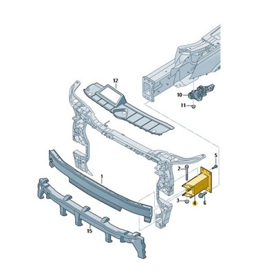 SOPORTE DE VIGA DE PARAGOLPES DERECHA AUDI Q5 17-->  