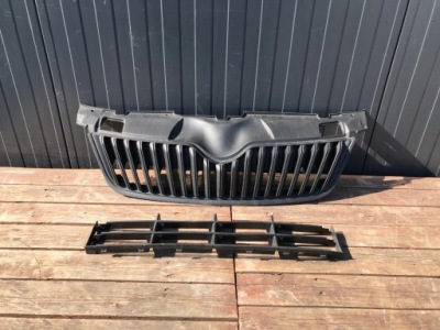 Решётка радиатора решётка радиатора решётка skoda fabia ii lift 2010-2014 фото №1