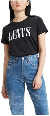 Levi's KOSZULKA r S damska t-shirt czarna levis