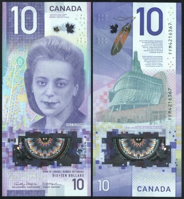 $ Kanada 10 DOLLARS P-113c UNC 2018