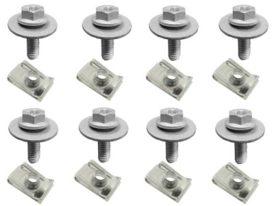 Renault megane 1 2 scenic 1 2 клипсы защита pod двигателем набор комплект фото №1