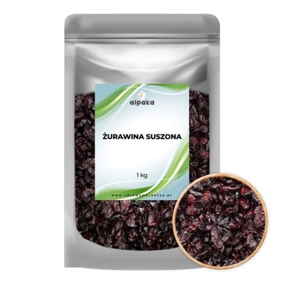 ŻURAWINA SUSZONA CIĘTA 1kg ALPAKA