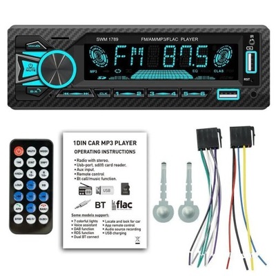 АВТОМОБИЛЬ РАДИО STEREO 1DIN BLUETOOTH AM FM AUDIO JEDNOSTKA КОРЕННОЙ MP~0550