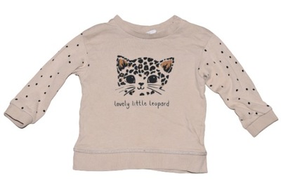 H&M BLUZA LEOPARD 6-9M 74