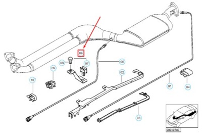 Крепеж датчики лямбда-зонд к bmw 3 compact e36 11781438851 фото №1