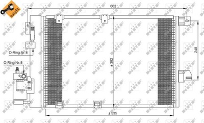 РАДИАТОР КОНДИЦИОНЕРА NRF 35301