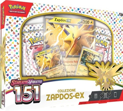 Kolekcja Pokémon Zapdos-ex karty