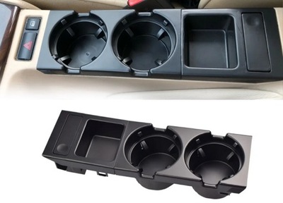 BRACKET CUPS DRINKS CUPHOLDER FOR BMW 3 E46 + MONETNIK BLACK  