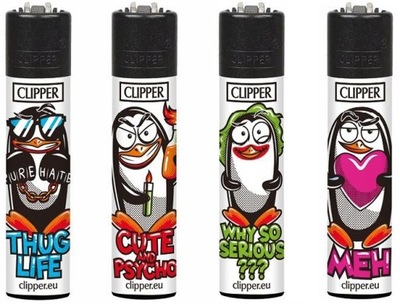 Clipper ZAPALNICZKA Large Pinguine Pingwin