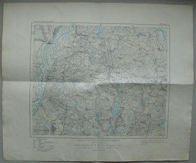 POMORZE ZACHODNIE; POJEZIERZE POMORSKIE MAPA 1892