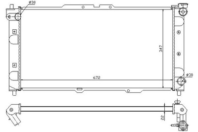 NISSENS РАДИАТОР ДВИГАТЕЛЯ MAZDA 323 F V 1.5/1.8 07