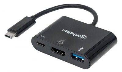 Manhattan Multiport Adapter USB-C 3.1 na HDMI/USB-A/USB-C