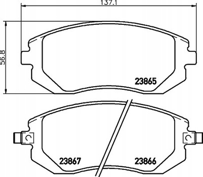 КОЛОДКИ HAM MINTEX MDB2274 SUBARU IMPREZA 1.5 06-,