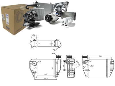 Интеркулер nissens 4f0145805ad 4f0145805aa 4f0145 фото №1
