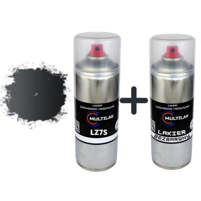 LAKIER SPRAY AUDI LZ7S + LAKIER ПРОЗРАЧНЫЙ