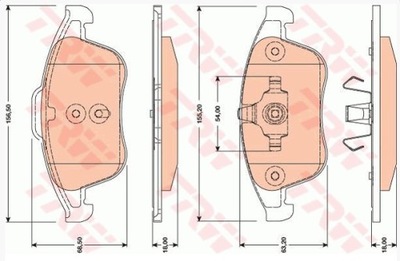 КОЛОДКИ HAM. RENAULT LAGUNA 07- GDB1788/TRW