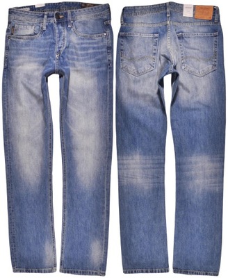 JACK&JONES spodnie LOW WAIST jeans CLARK W31 L34