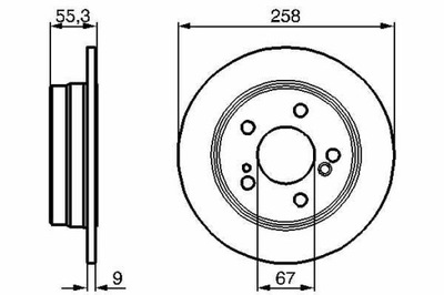 DISCO HAMULC. MERCEDES W202 C-KLASA 93-00 PARTE TRASERA  