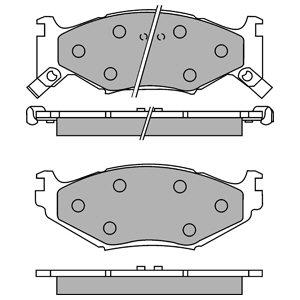 PADS BRAKE DELPHI LP891  