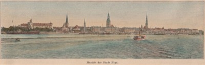 RYGA . Panorama miasta -około 1880