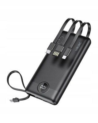 VRURC PowerBank 10000mAh 4 końcówki w 1